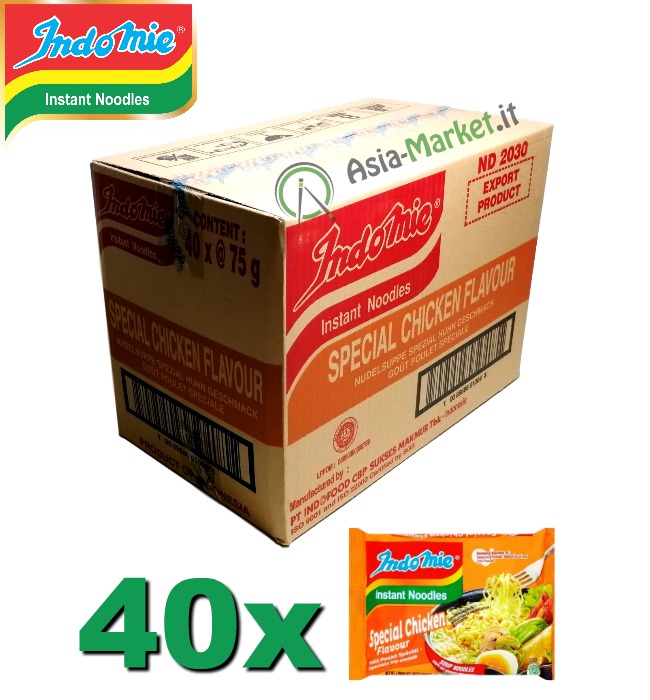 Indomie instant noodles gusto Pollo Special -scatola da 40 buste